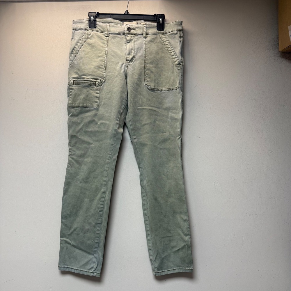 Hei Hei Cargo Pants Women 32 Sage Green Excellent Utility Straight Anthropologie
